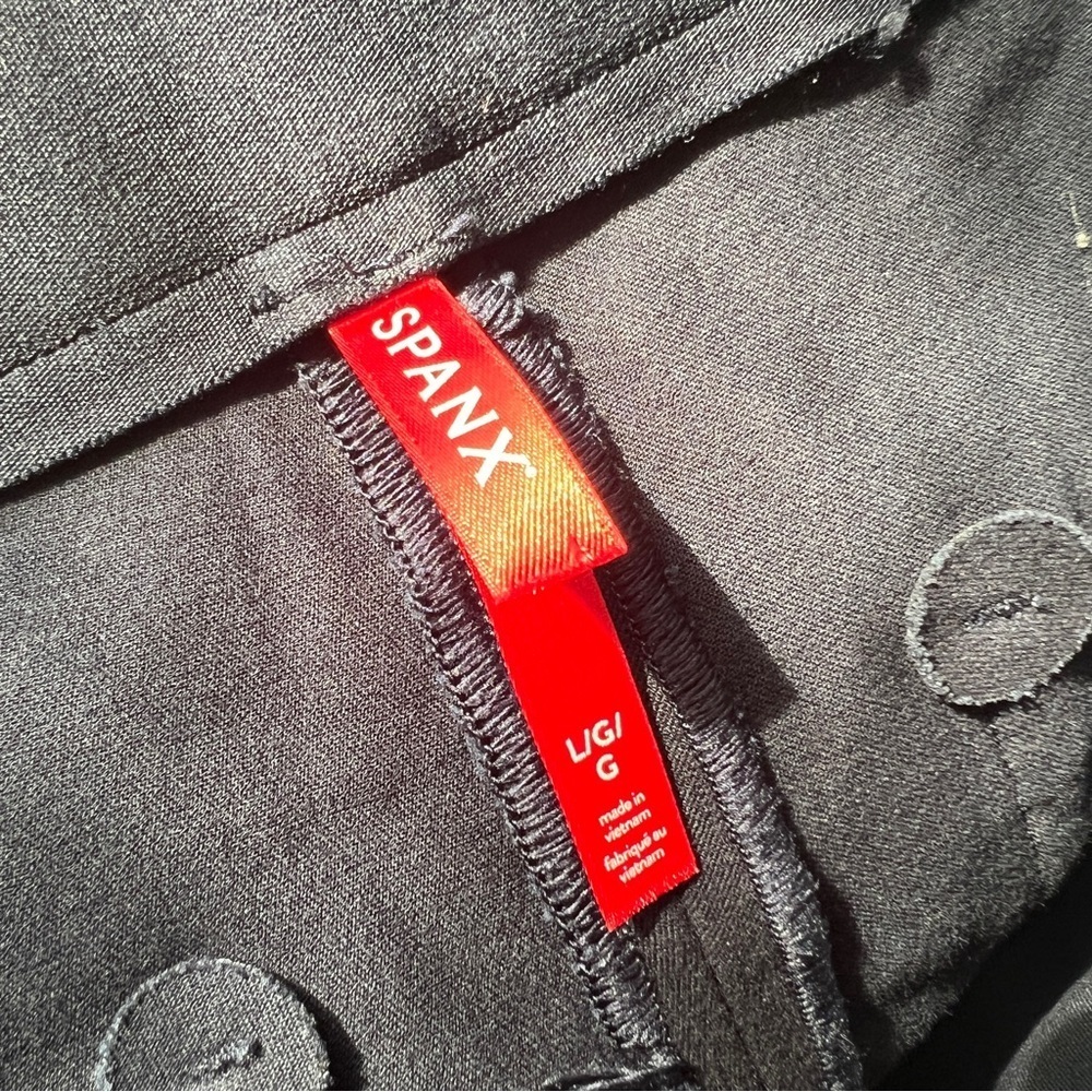 Spanx Polished On-the-Go Kick Flare Pants Black Style 20367R Blue Size Large - Picture 8 of 15